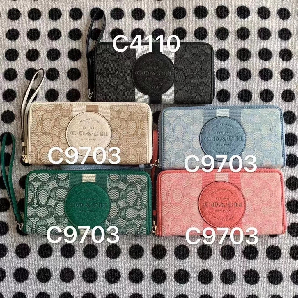 Wallet C9037 C4110 กระเป๋าสตางค์ยาวสำหรับสุภาพสตรี กระเป๋าคลัทช์ U14R35E8