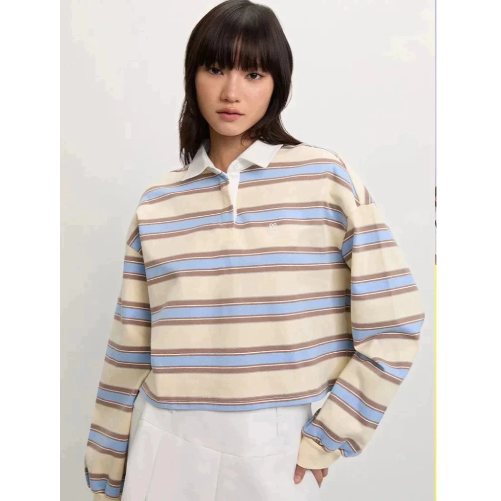 [Pomelo] N/A / Striped Polo Shirt