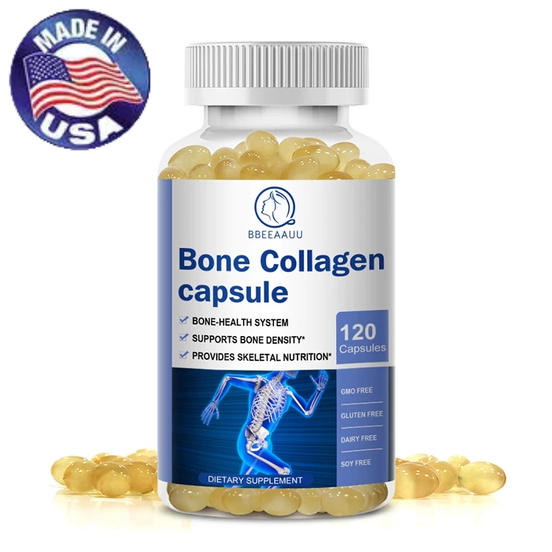 Bone Collagen 120PCS ,คอลลาเจน แคปซูลคอลลาเจนกระดูก  รองรับความหนาแน่นของกระดูก ลดการทํางานของผิวหนั