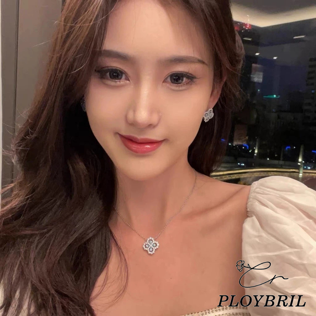 COD สร้อยคอไม่ลอกไม่ดำของแท้ สร้อยเพชรหรู สร้อยแฟชั่น สร้อยสแตนเลส สร้อยคอเท่ๆ สร้อยคอใบโคลเวอร์สี่ใบผู้หญิงดี  X073 ราคา ถูกที่สุด ดีลบีเคเค แกลเลอรีภาพที่ 7
