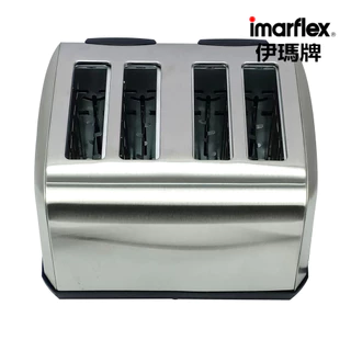[เกรดบีราคาพิเศษ] Imarflex_Z_ เครื่องปิ้งขนมปัง 4 แผ่น สแตนเลส รุ่น IF-374(B)