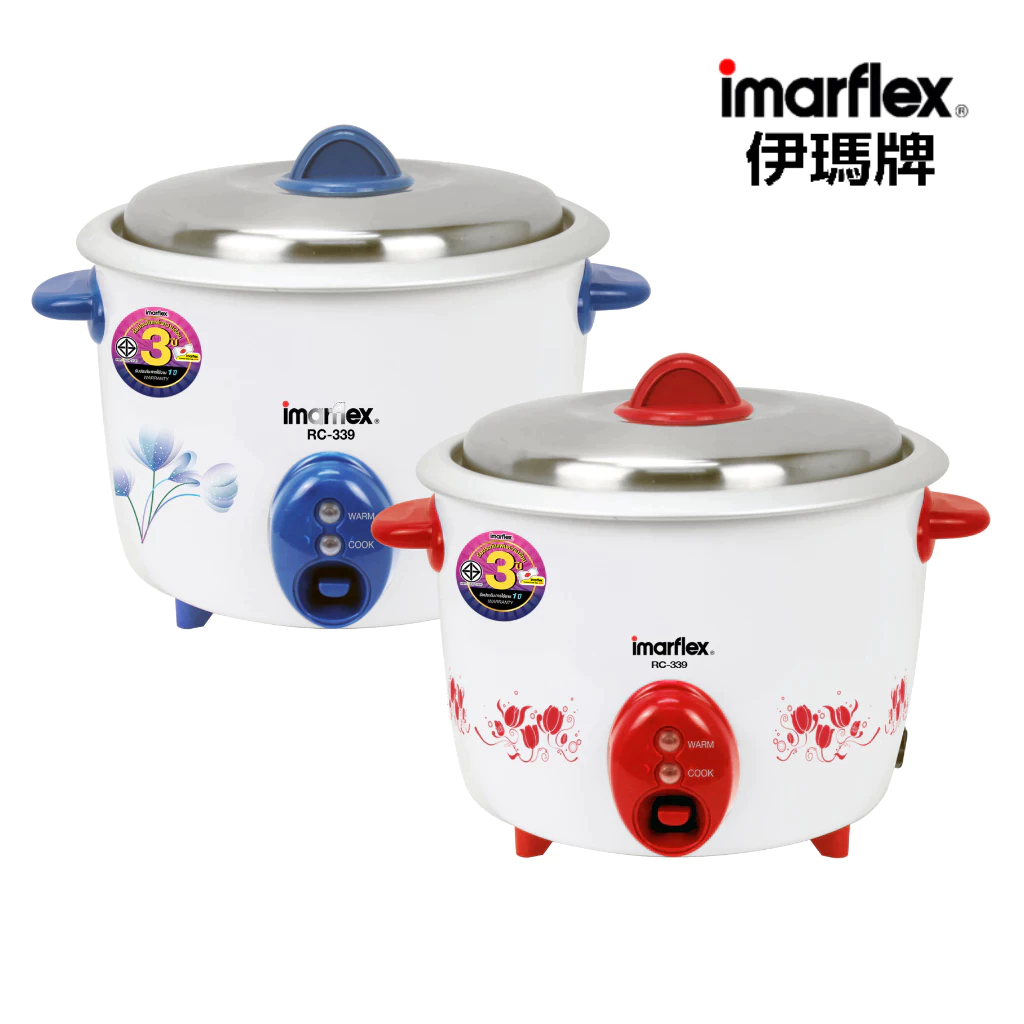 IMARFLEX_22 หม้อหุงข้าวไฟฟ้า อลูมิเนียม  1.8 ลิตร RC-339