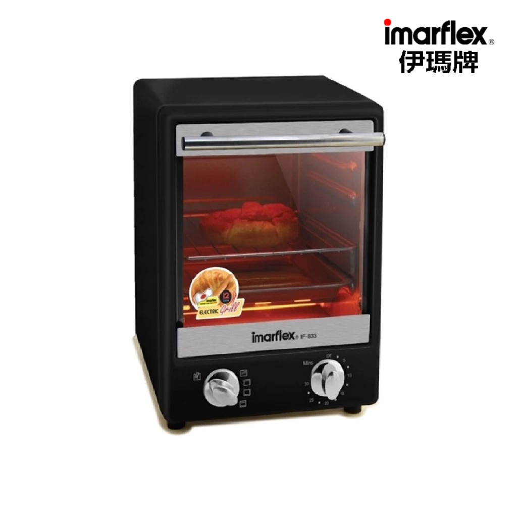 [สินค้าเกรดบี] Imarflex_Z_ เตาอบอเนกประสงค์ ความจุ 12 ลิตร รุ่น IF-833