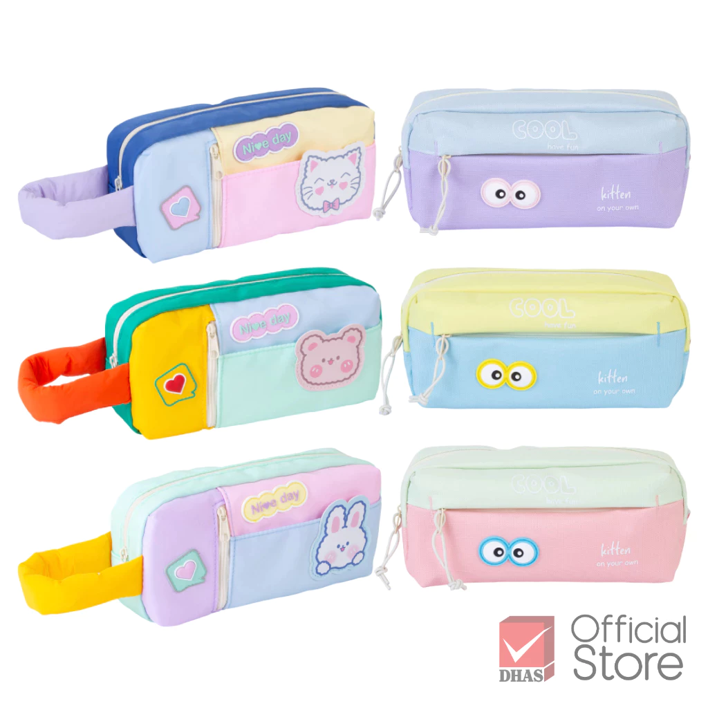 Master Art กระเป๋าดินสอ แฟนซี กระเป๋าผ้า Polyeste คละสี จำนวน 1 ชิ้น