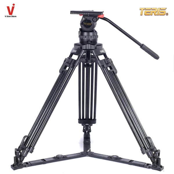 ส่งพัสดุ จ.-ศ. TERIS TS120AL Fluid Head & Tripod Kit ชุดหัวและขาตั้งกล้องวิดีโอ