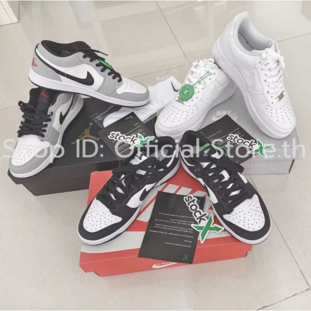แพนด้าารองเท้าpอนda Shoes2026 แบบยูนิเซ็กส์ สีขาว อฟ1 ขายร้อนรองเท้าหุ้มส้นต่ำJโอrดีaน1 รูปสินค้าจริง