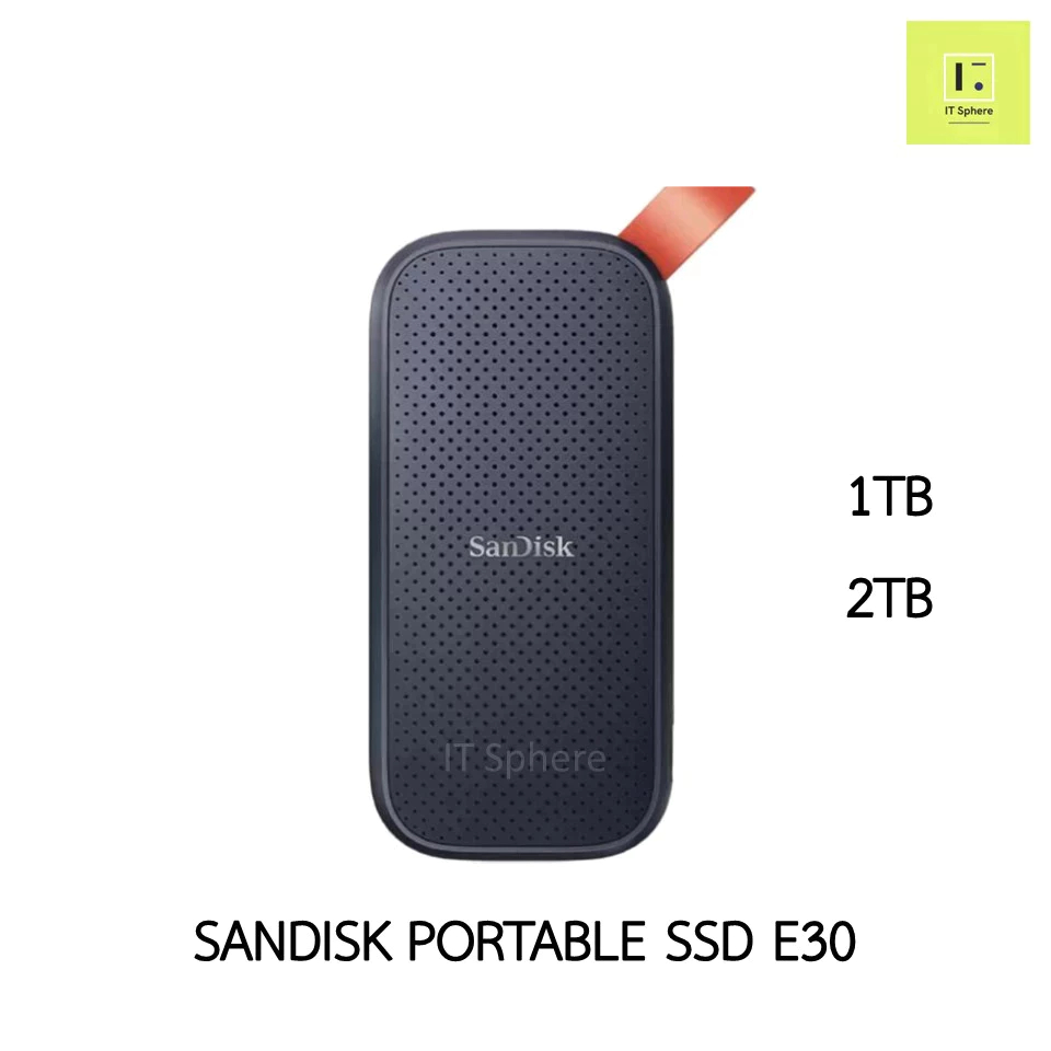 [ศูนย์ไทย ประกัน 3 ปี] SanDisk Portable SSD E30 ฮาร์ดดิสก์พกพา harddisk พกพา SSD พกพาUSB3.2 Gen2x2 T