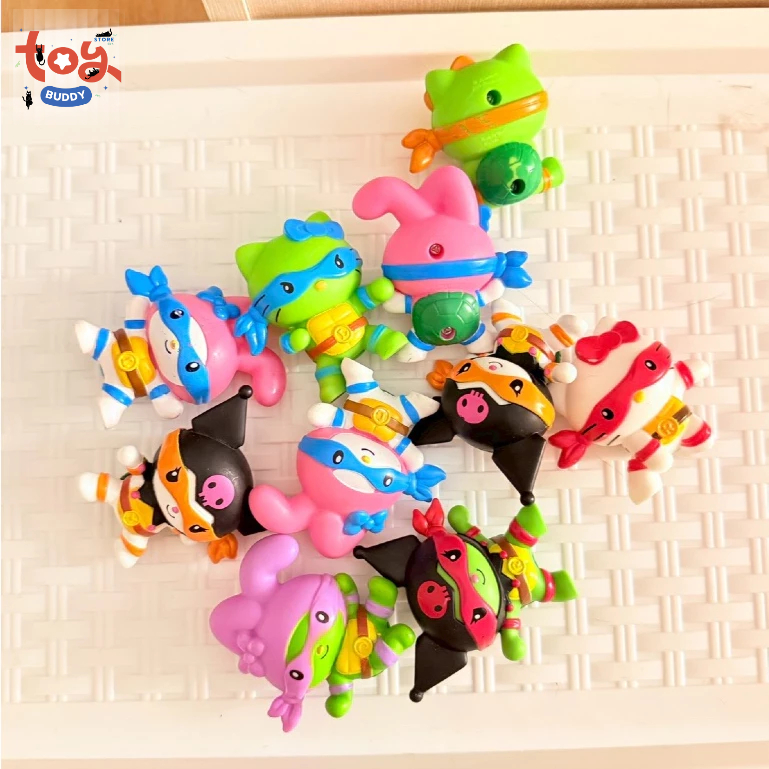 (พร้อมส่ง)McDonald’s Happy Meal TMNT Hello Kitty Teenage Mutant Ninja Turtles Happy Meal Toys