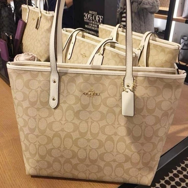 Women Tote F58292 กระเป๋าสะพายข้าง กระเป๋าถือ กระเป๋าผู้หญิง ช่องซิป ความจุสูง