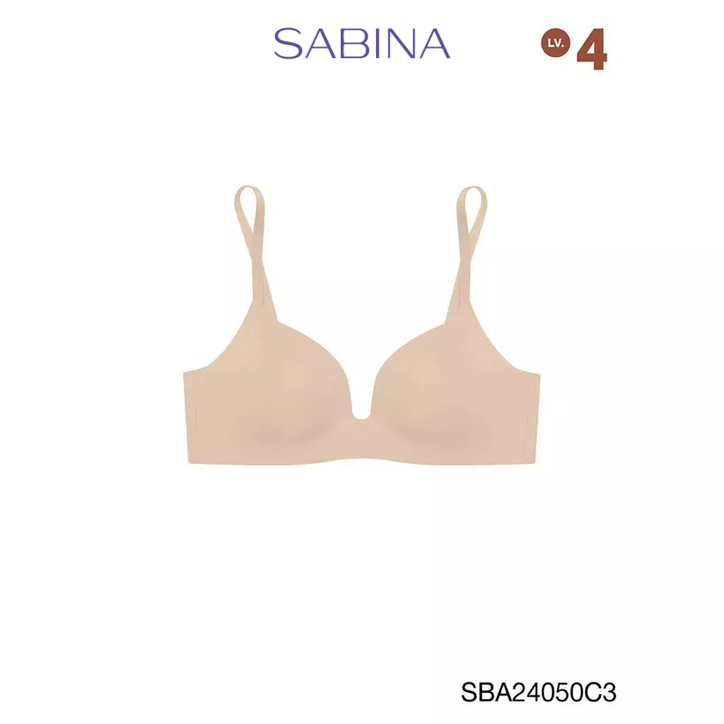 Sabina Doomm Doomm Level 4 เสื้อชั้นในไร้โครง ผ้า Grand Silk™ รหัส SBA24050