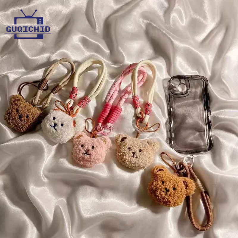 สายคล้องโทรศัพท์มือถือ สายคล้องโทรศัพท์รูปหมีน้อยน่ารัก สายคล้องโทรศัพท์รูปตุ๊กตาการ์ตูน สายคล้องโทรศัพท์สั้น Anti-Lost
