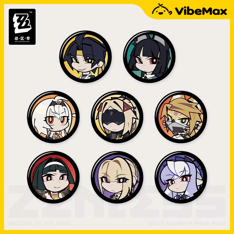 [✨NEW⚡พร้อมส่ง] Zenless Zone Zero กล่องสุ่มเข็มกลัดมินิ ZZZ Official Merch Character Chibi Mini Badg