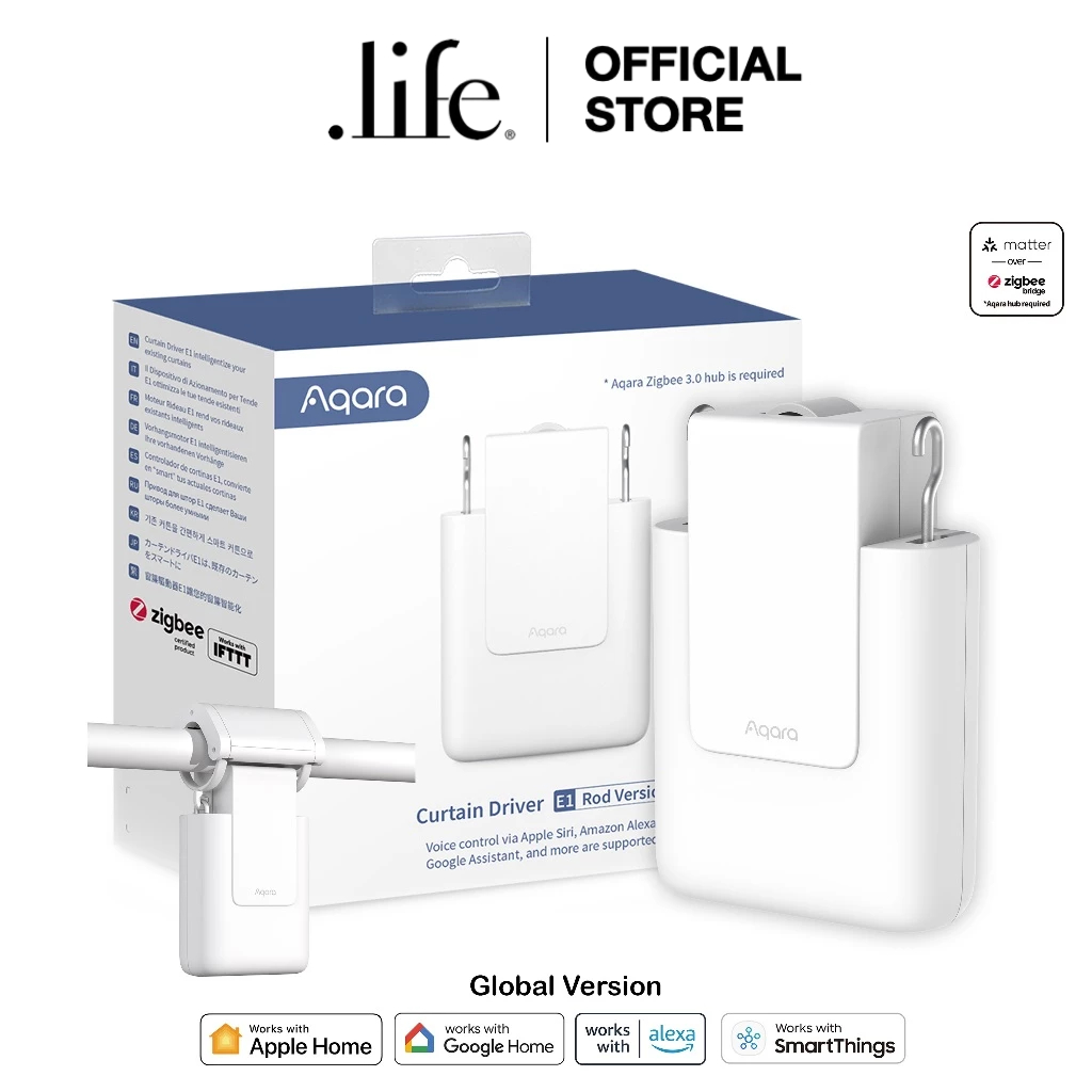 AQARA  ม่านไฟฟ้าอัจฉริยะ Curtain Driver E1 (2 Version) Global Version by Dotlife