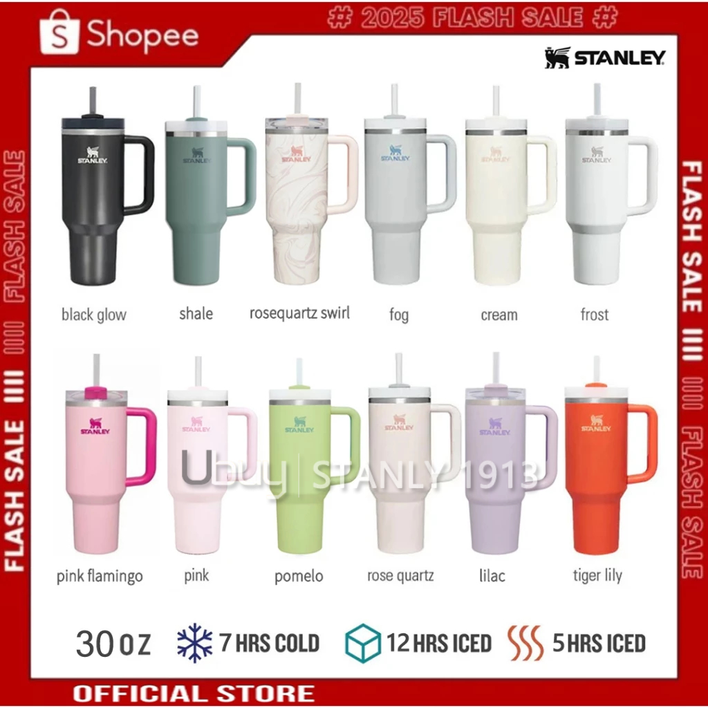 ของแท้💯30 OZ แก้ว STANLEY FLOWSTATE™CUP 887ML เก็บความเย็นได้ 12 ชั่วโมง🍺 จัดส่งที่รวดเร็ว