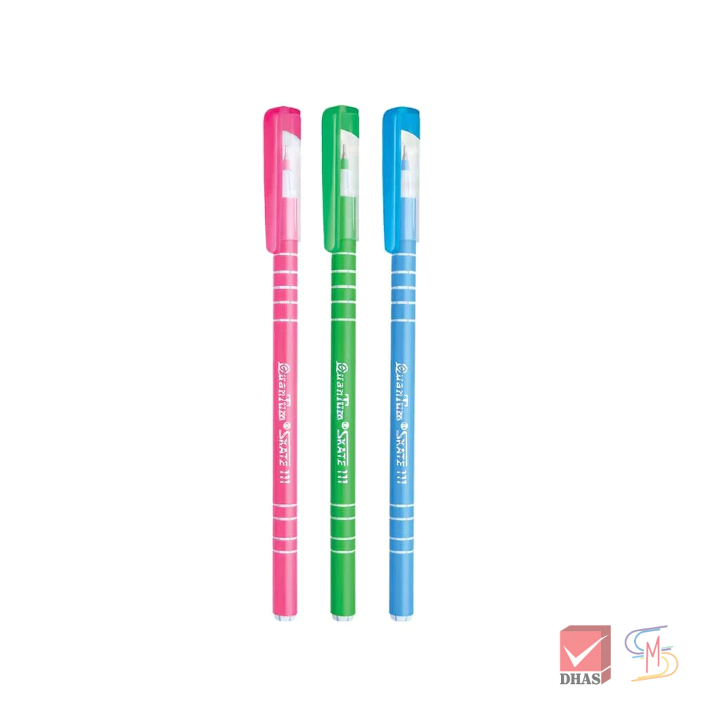 (แพ็ค 3) Quantum ปากกา ปากกาลูกลื่น สเก็ต 111 น้ำเงิน 0.5 จำนวน 3 ด้าม