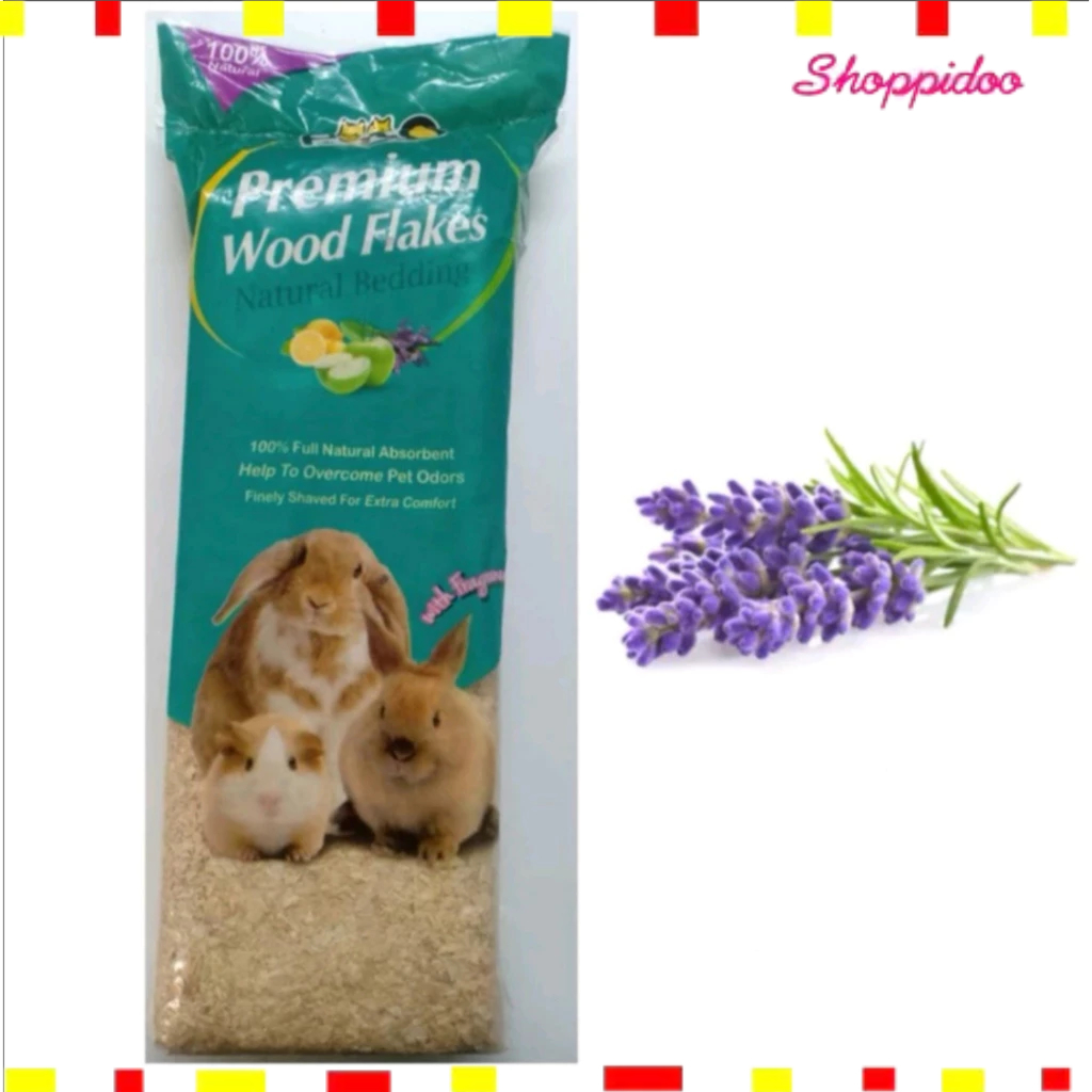 [PET8]  ขี้เลื่อย สัตว์เลี้ยง สำหรับ ปู รองกรง 1กก. มีกลิ่นหอม  Premium Wood Flakes ราคา ถูกที่สุด ดีลบีเคเค แกลเลอรีภาพที่ 2