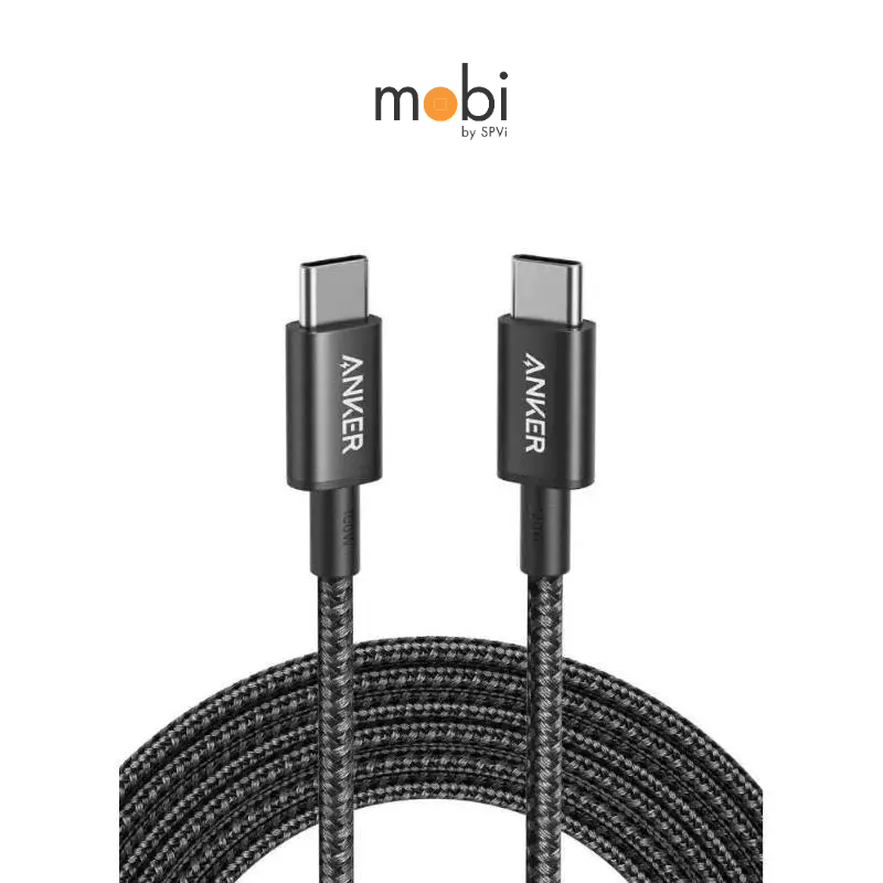 Anker 322 สายชาร์จถักไนลอน USB-C to C Cable รองรับ 3A