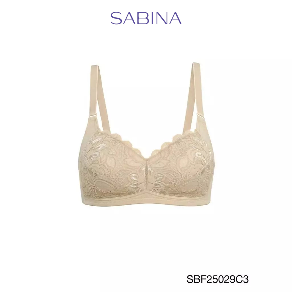 Sabina Forever Young Level 1 เสื้อชั้นใน  ไร้โครง รหัส SBF25029C3 - สีเนื้อเข้ม