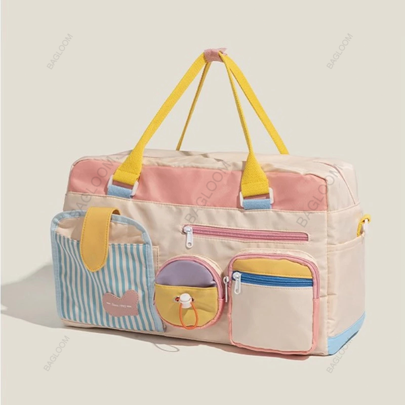 BAGLOOM กระเป๋าขนาดใหญ่สำหรับเดินทาง แฟชั่น กระเป๋าฟิตเนส เนื้อผ้ากันน้ำ กระเป๋าเดินทางกีฬา - รูปที่ 7