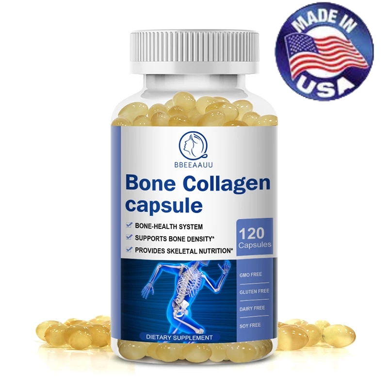 BBEEAAUU Bone Collagen 120PCS ,คอลลาเจน แคปซูลคอลลาเจนกระดูก  รองรับความหนาแน่นของกระดูก ลดการทํางาน