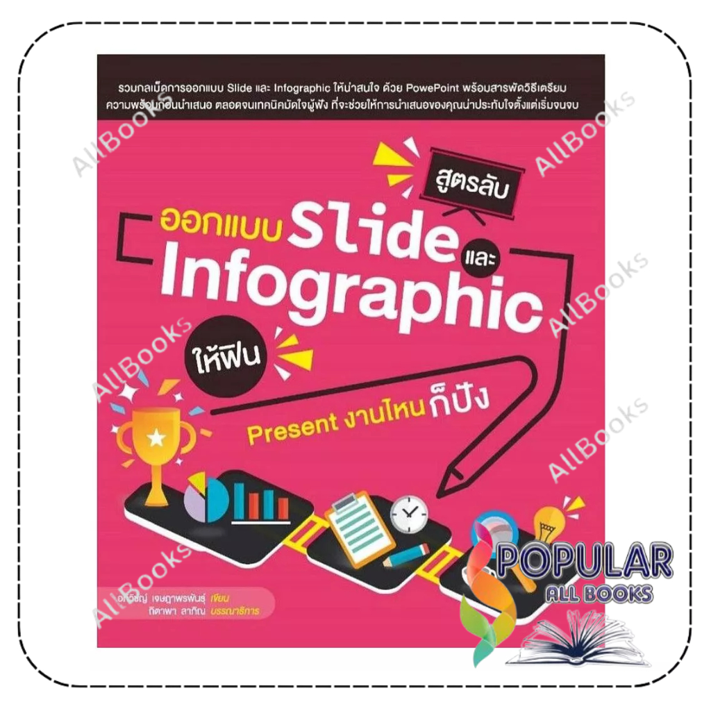 หนังสือ สูตรลับออกแบบSlideและInfographicให้ฟิน , อภิวิชญ์ เจษฎาพรพันธุ์ , วิตตี้ กรุ๊ป