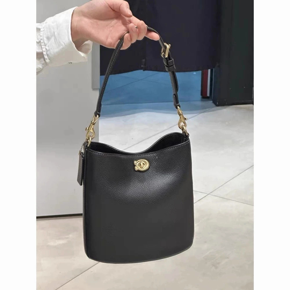 Willow Crossbody Bucket Bag Lychee Grain Cowhide CW625 กระเป๋าสะพายข้าง กระเป๋าผู้หญิง กระเป๋า I13DH