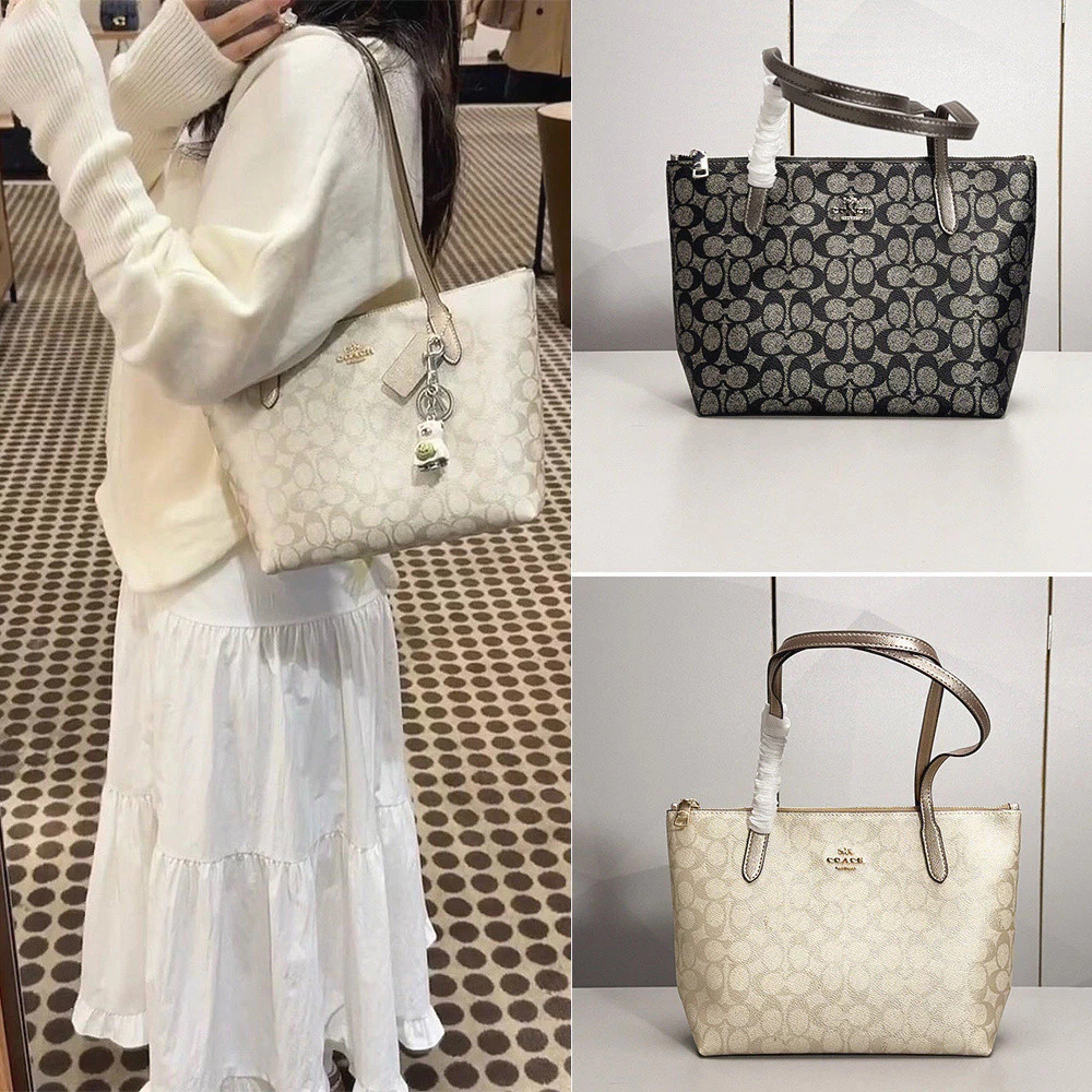 Fiona Zip Tote Bag-CW396 กระเป๋าถือ กระเป๋าผู้หญิง กระเป๋าสะพายข้าง H62G3T73