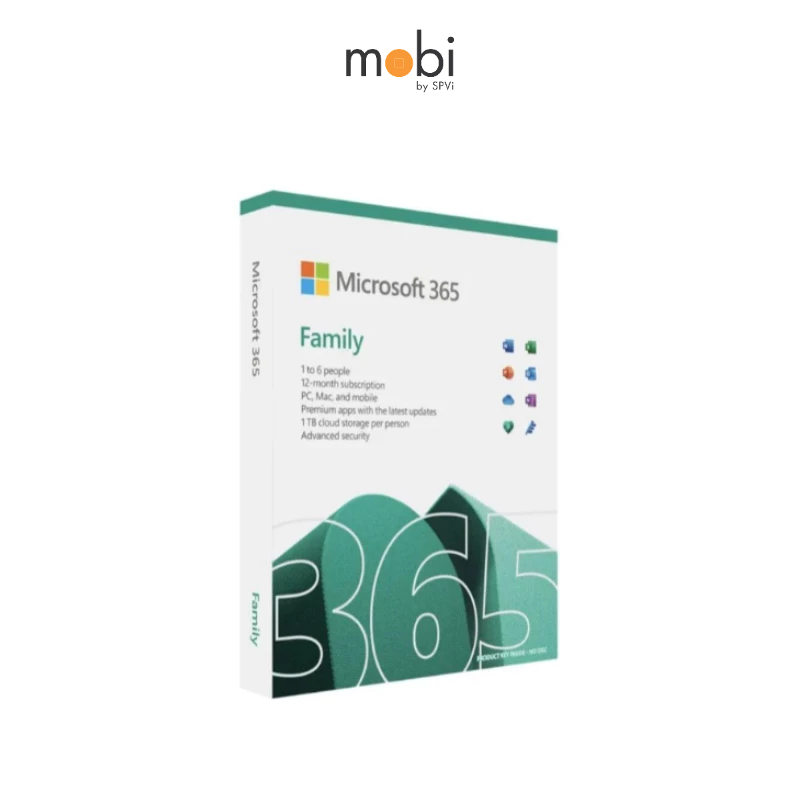 Microsoft M365 Family English APAC EM Subscr 1YR Medialess P8