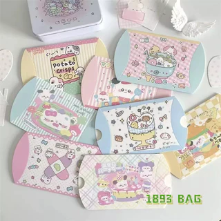 🍭 กล่องของขวัญ ใส่ลูกอม ของแจก ปัจฉิม ทรงแบน ลายน่ารัก ลายการ์ตูน พร้อมส่ง