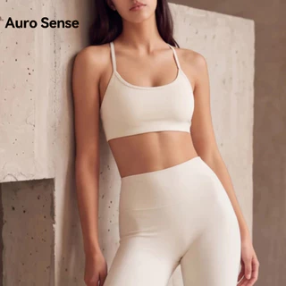 Auro Sense สปอร์ตบรา หลังไขว้ ดีไซน์โชว์หลัง ผ้านุ่ม แห้งไว ระบายอากาศดี มี 4 สี ส่งไวจากไทย