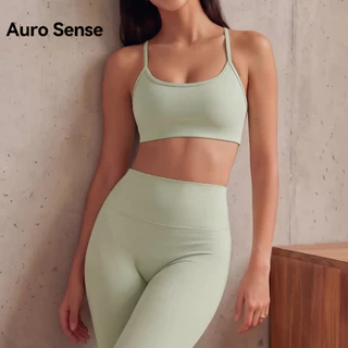 Auro Sense สปอร์ตบรา หลังไขว้ ดีไซน์โชว์หลัง ผ้านุ่ม แห้งไว ระบายอากาศดี มี 4 สี ส่งไวจากไทย