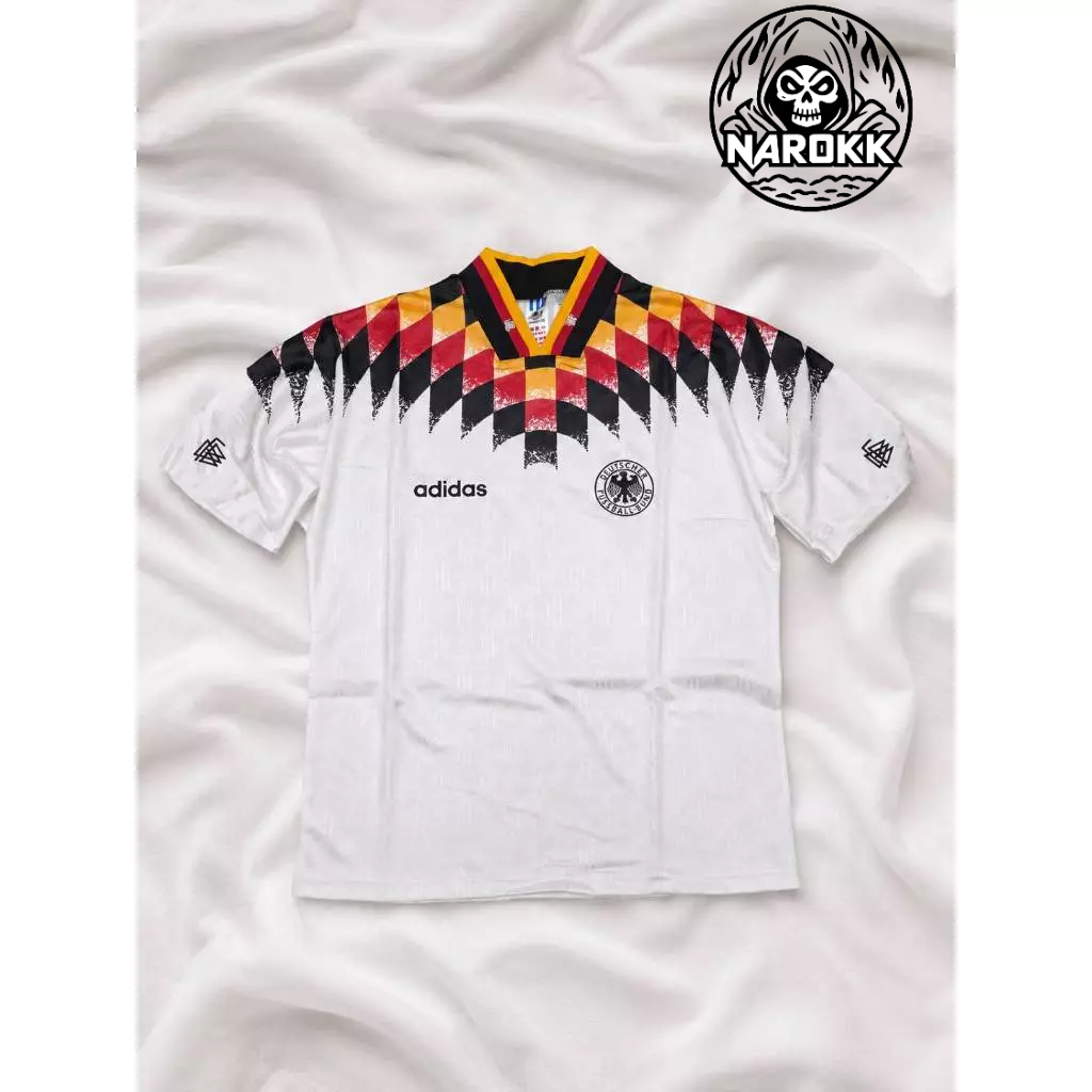 GERMANY 1994 HOME JERSEY ย้อนยุค สีขาว ของแท้100% ราคาถูก Shopee Lazada