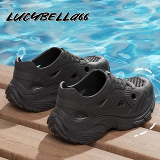 LucyBella66 รองเท้าผ้าใบ ก้นหนา EVA รกันน้ำ ผู้หญิง ระบายอากาศได้ กันลื่น1749716475750
