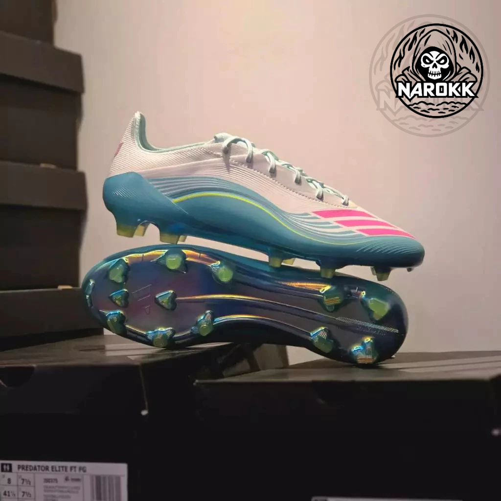 F50 MESSI ELITE FG สีฟ้า - ขาว ชมพู