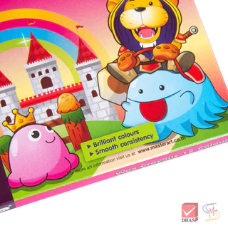 Master Art มาสเตอร์อาร์ต สีเทียน ขนาดจัมโบ้ 12 สี จำนวน 1 กล่อง