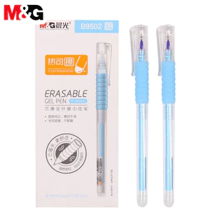 M&G B9502 ปากกาลบได้สีน้ำเงินคริสตัล 0.38mm ปากกา ที่ใช้ความร้อนลบได้ หมึกสีน้ำเงิน สีชัด เส้นคม เขียนลื่น ปากกาเป็นกลาง