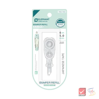 Elephant ตราช้าง เทปลบคำผิด 6M รุ่น บัมเปอร์ 4.2MM และ 5 MM (ไส้เติม) จำนวน 1 ชิ้น