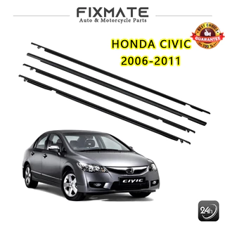 คิ้วรีดน้ำประตู CIVIC FD 2006 2007 2008 2009 2010 2011 ซีวิก คิ้วรีดน้ำ ยางรีดนำ้ขอบกระจก ยางรีดน้ำ ยางรีดน้ำนอก