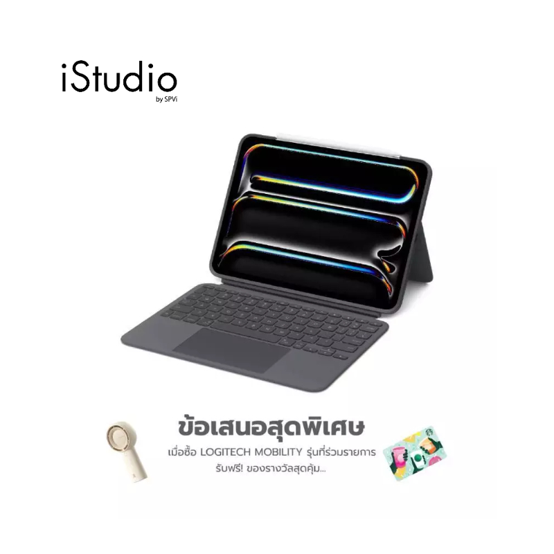 เคสคีย์บอร์ด Logitech Combo Touch สำหรับ iPad Pro 11-inch (M4) - สี Graphite