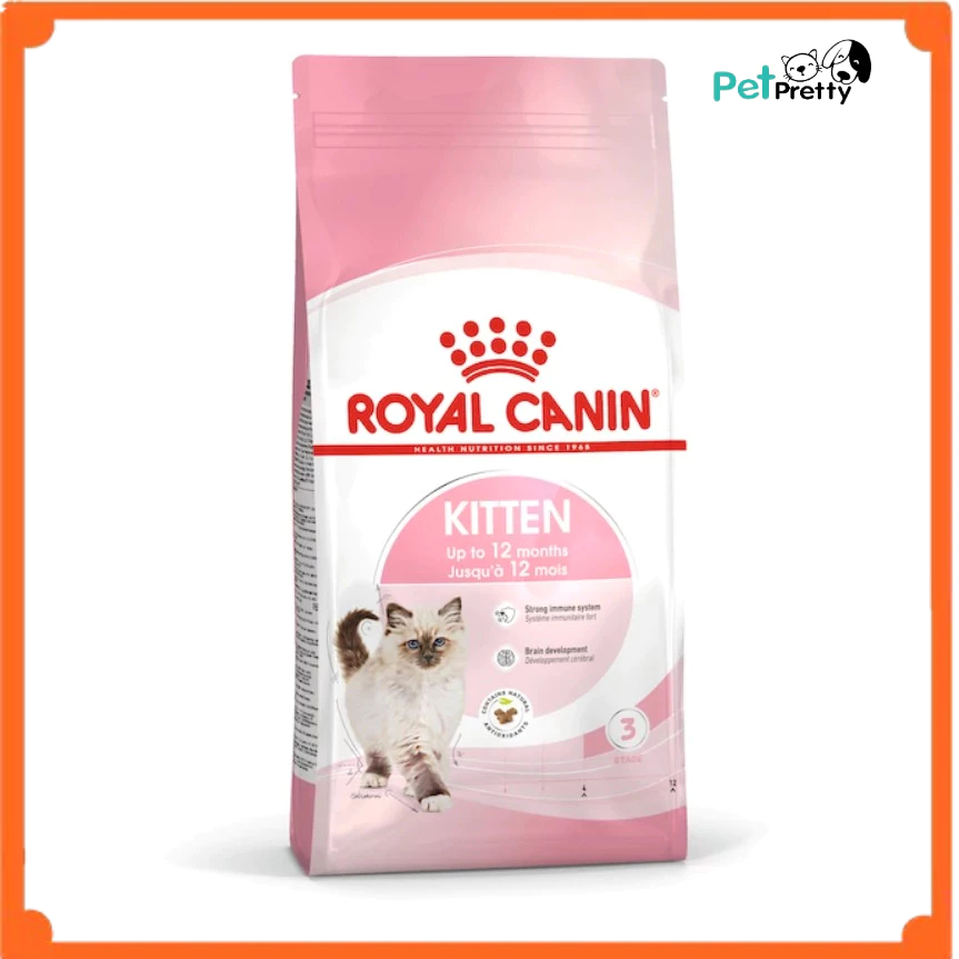 (400กรัม) 1.2และ2กก. Royal canin KITTEN อาหารแมว สูตรลูกแมว อายุ 4-12เดือน (โรยัล คานิน)