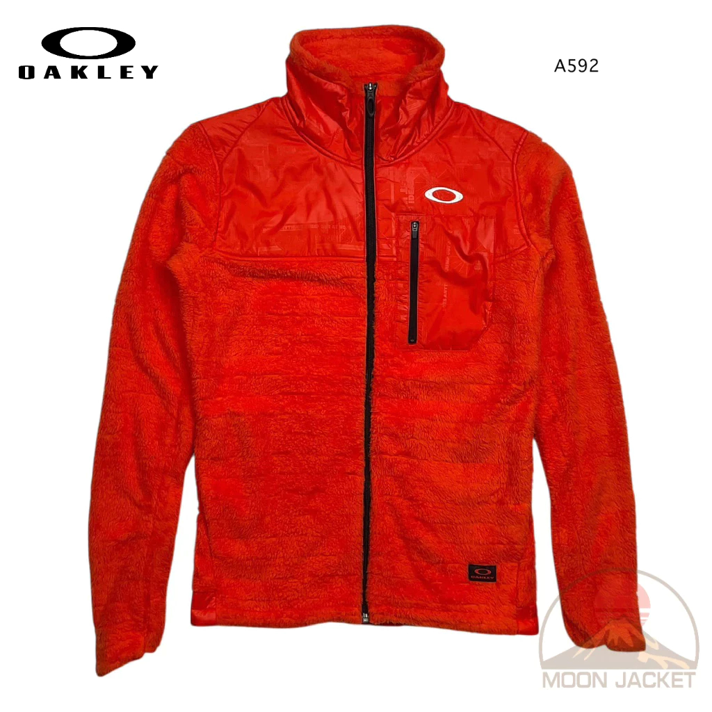 เสื้อแจ็คเก็ตผ้าฟลีช Oakley Size M ผญ