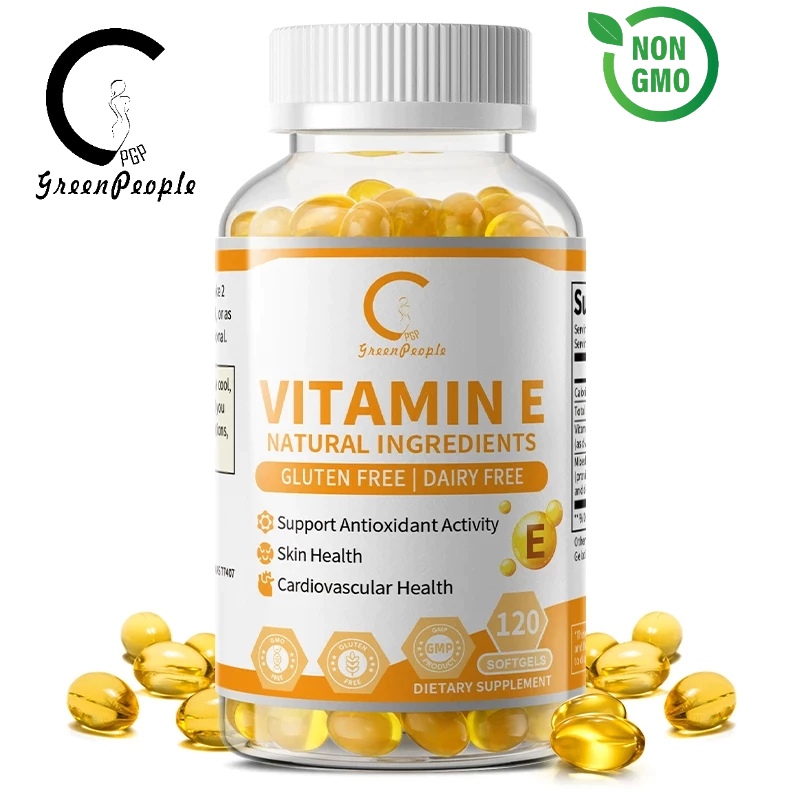 Vitamin E แคปซูลแต่ละเม็ดประกอบด้วยวิตามินอี 670 มก. (1,000 IU) ซึ่งเป็นสารต้านอนุมูลอิสระตามธรรมชาติที่ช่วยรักษาสุขภา