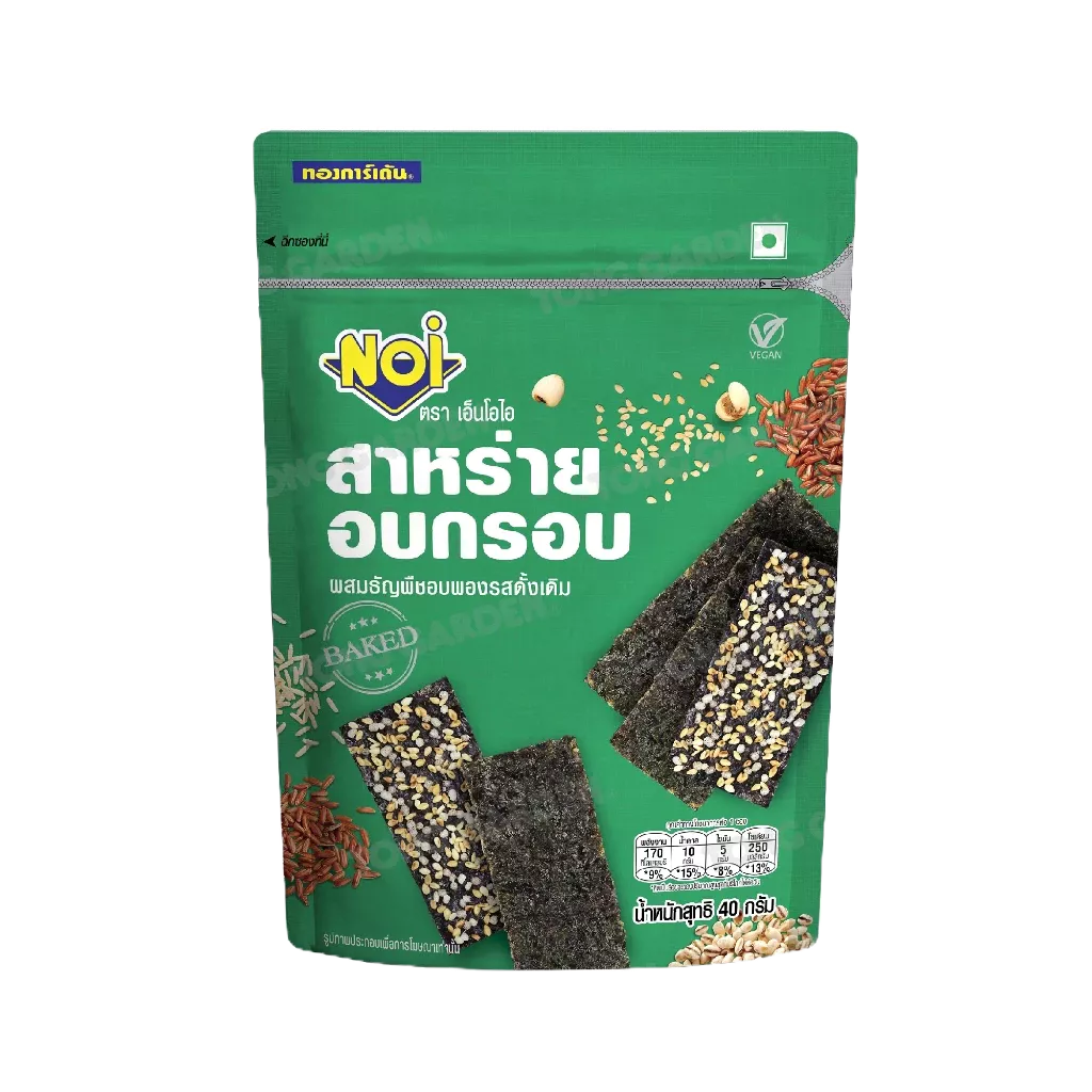 Tonggarden สาหร่ายอบกรอบผสมธัญพืชรสดั้งเดิม 40 กรัม