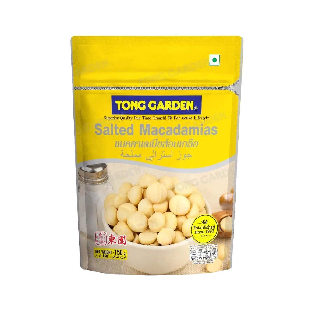 Tonggarden แมคคาเดเมียส์อบเกลือ 150 กรัม (ซิป)