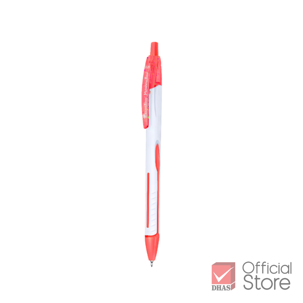 Quantum ปากกา ปากกาแดง ปากกาโหล ปากกาลูกลื่น มาร์ชเมลโล่ 0.29 แดง จำนวน 1 ด้าม