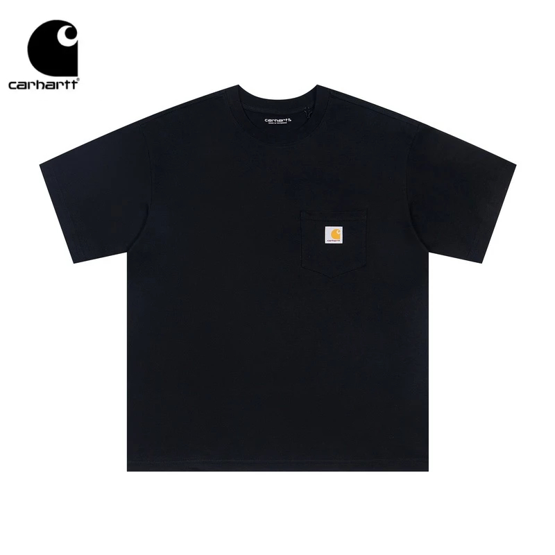 『Carhartt WIP』K87 กระเป๋าเครื่องมือสไตล์อเมริกันลำลองชายและหญิงแฟชั่นแบรนด์แขนสั้นเสื้อยืดคอกลม