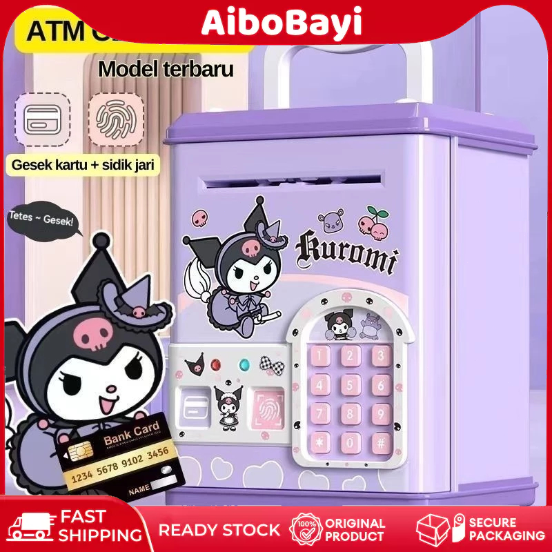 【COD】ATM ตู้เซฟดูดแบงค์ กระปุกออมสินลายการ์ตูน มีรุ่นสแกนหน้า , สแกนนิ้วพร้อมบัตรเครดิต มีหลายแบบให้เลือก