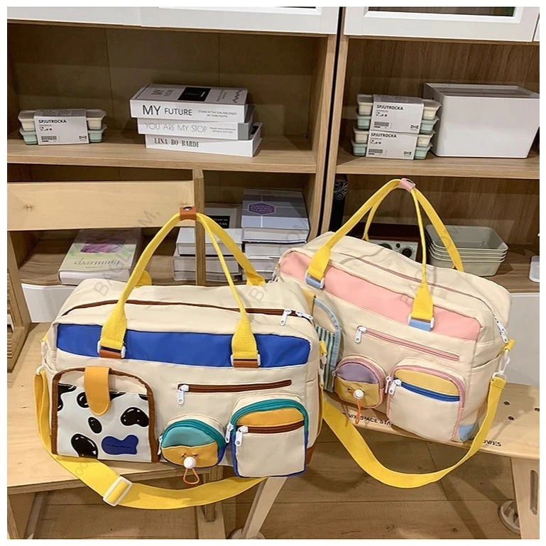 BAGLOOM กระเป๋าขนาดใหญ่สำหรับเดินทาง แฟชั่น กระเป๋าฟิตเนส เนื้อผ้ากันน้ำ กระเป๋าเดินทางกีฬา - รูปที่ 5