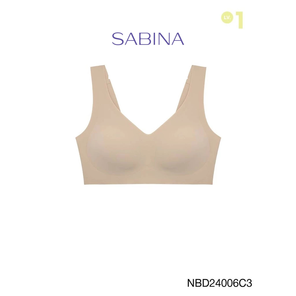 [Online Exclusive]  Sabina Perfect Bra Level 1 เสื้อชั้นใน ไร้ตะเข็บ ไร้โครง รหัส NBD24006C3 – สีเนื้อเข้ม