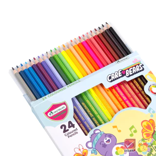 Master Art มาสเตอร์อาร์ต สีไม้ ดินสอสีไม้ แคร์แบร์ 24 สี รุ่นซุปเปอร์ไบรท์ (คละลาย) จำนวน 1 กล่อง